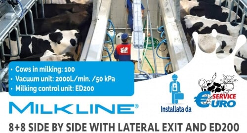 8+8 Parallel Milking with ED200